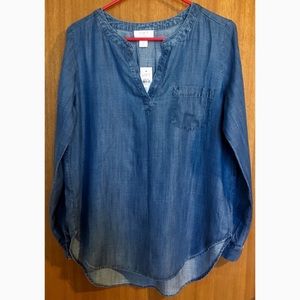 NWT LOFT denim top